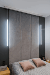 Lineárne LED svietidlá v rezidenčnej spálni