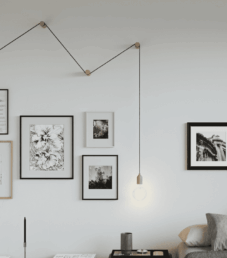 Creative Cables nástenné svietidlo s flexibilným vedením kábla