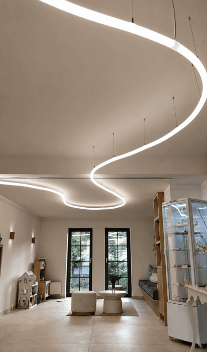 COLORS NNR40 LED NeonFlex v interiéri MIESTA v Novom Meste nad Váhom